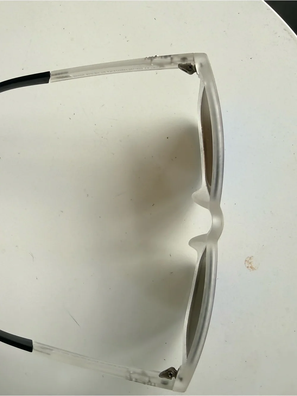 Maui Jim Clear Frame Sunglass Lenses with Blue Mirrors